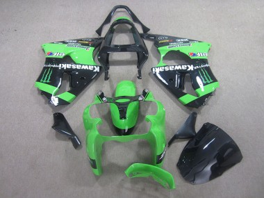 Loja Carenagem Moto Kawasaki ZX6R 00-02 - Preto Verde Monster
