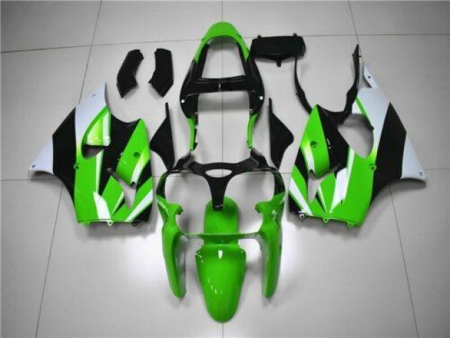 Loja Carenagem Moto Kawasaki ZX6R 00-02 - Verde Branco Preto Loja Carenagem Moto Kawasaki ZX6R 00-02 - Verde Branco Preto