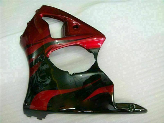 Loja Carenagem Moto Kawasaki ZX6R 00-02 - Vermelho Preto Loja Carenagem Moto Kawasaki ZX6R 00-02 - Vermelho Preto