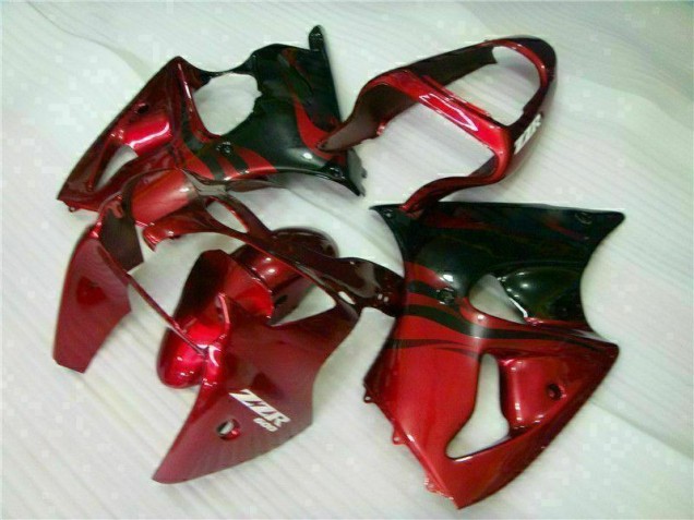 Loja Carenagem Moto Kawasaki ZX6R 00-02 - Vermelho Preto Loja Carenagem Moto Kawasaki ZX6R 00-02 - Vermelho Preto