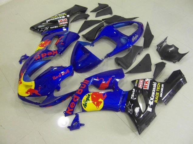 Loja Carenagem Moto Kawasaki ZX6R 05-06 - Azul Red Bull Loja Carenagem Moto Kawasaki ZX6R 05-06 - Azul Red Bull