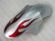 Loja Carenagem Moto Kawasaki ZX6R 05-06 - Prata Vermelho Chamas