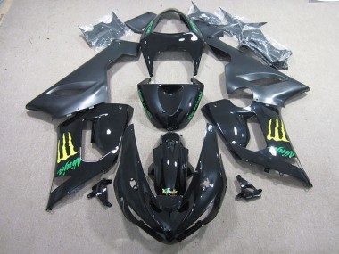 Loja Carenagem Moto Kawasaki ZX6R 05-06 - Preto Verde Ninja