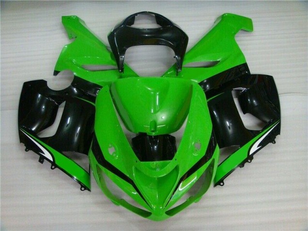 Loja Carenagem Moto Kawasaki ZX6R 05-06 - Verde Branco Preto Loja Carenagem Moto Kawasaki ZX6R 05-06 - Verde Branco Preto