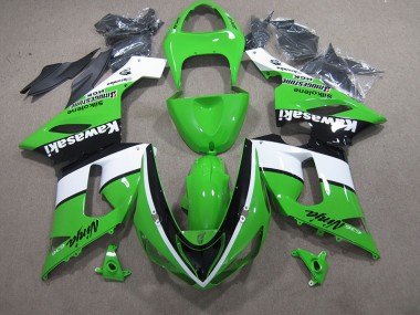 Loja Carenagem Moto Kawasaki ZX6R 05-06 - Verde Branco Preto Ninja 636