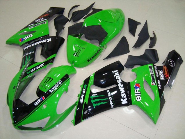 Loja Carenagem Moto Kawasaki ZX6R 05-06 - Verde Monster Loja Carenagem Moto Kawasaki ZX6R 05-06 - Verde Monster