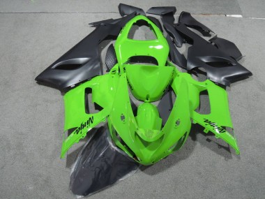 Loja Carenagem Moto Kawasaki ZX6R 05-06 - Verde Preto Ninja 636