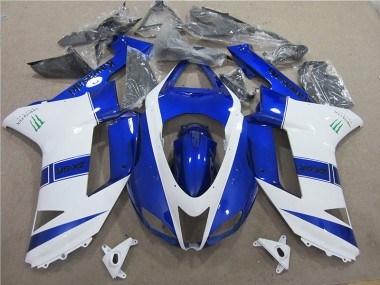 Loja Carenagem Moto Kawasaki ZX6R 07-08 - Azul Branco Monster
