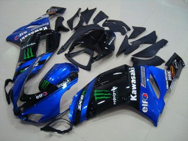 Loja Carenagem Moto Kawasaki ZX6R 07-08 - Azul Monster