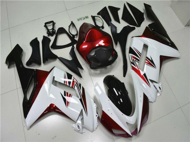 Loja Carenagem Moto Kawasaki ZX6R 07-08 - Branco Preto Vermelho Loja Carenagem Moto Kawasaki ZX6R 07-08 - Branco Preto Vermelho