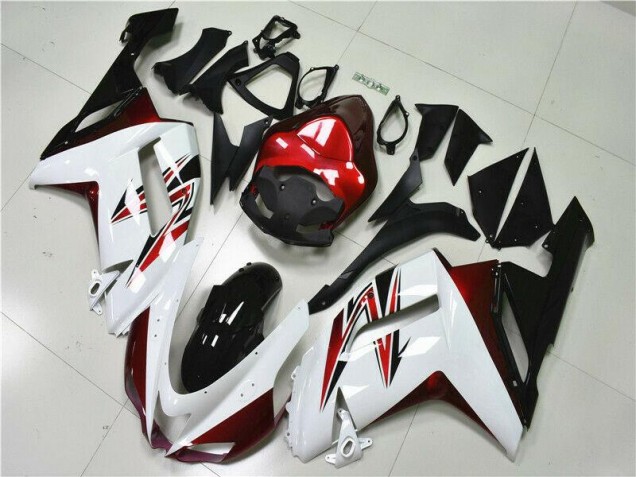 Loja Carenagem Moto Kawasaki ZX6R 07-08 - Branco Preto Vermelho Loja Carenagem Moto Kawasaki ZX6R 07-08 - Branco Preto Vermelho