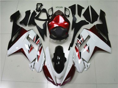 Loja Carenagem Moto Kawasaki ZX6R 07-08 - Branco Preto Vermelho