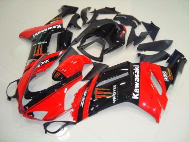 Loja Carenagem Moto Kawasaki ZX6R 07-08 - Monster Vermelho