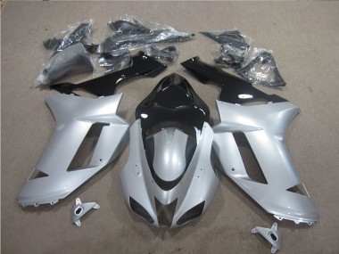 Loja Carenagem Moto Kawasaki ZX6R 07-08 - Prata Preto