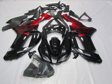 Loja Carenagem Moto Kawasaki ZX6R 07-08 - Preto Vermelho