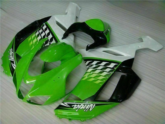 Loja Carenagem Moto Kawasaki ZX6R 07-08 - Verde Branco Ninja Loja Carenagem Moto Kawasaki ZX6R 07-08 - Verde Branco Ninja