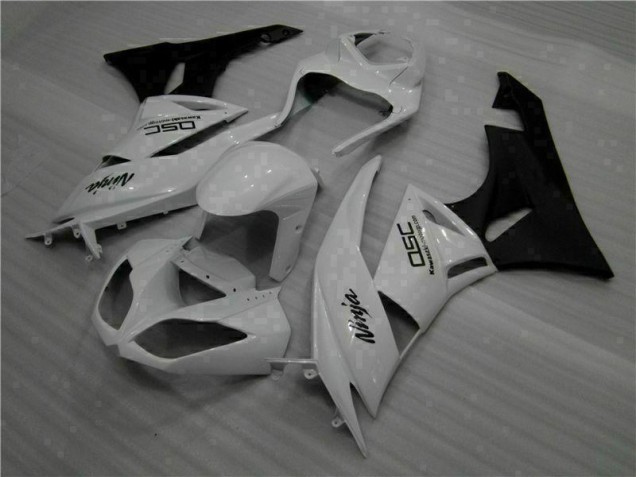 Loja Carenagem Moto Kawasaki ZX6R 09-12 - Branco Preto Ninja Loja Carenagem Moto Kawasaki ZX6R 09-12 - Branco Preto Ninja