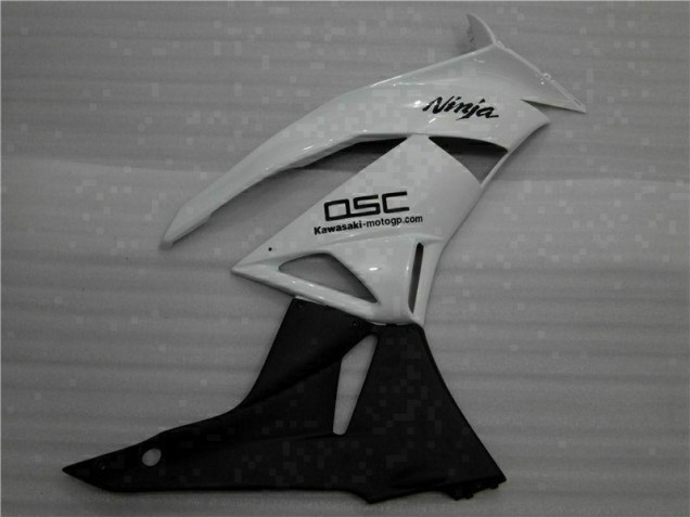 Loja Carenagem Moto Kawasaki ZX6R 09-12 - Branco Preto Ninja Loja Carenagem Moto Kawasaki ZX6R 09-12 - Branco Preto Ninja