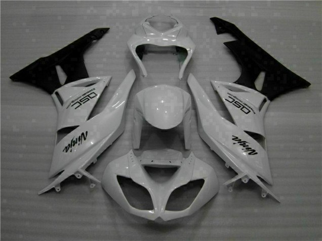 Loja Carenagem Moto Kawasaki ZX6R 09-12 - Branco Preto Ninja Loja Carenagem Moto Kawasaki ZX6R 09-12 - Branco Preto Ninja