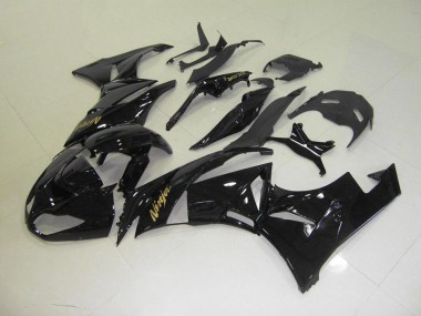 Loja Carenagem Moto Kawasaki ZX6R 09-12 - Preto & Ouro Adesivo