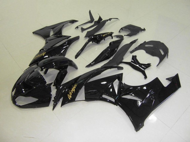 Loja Carenagem Moto Kawasaki ZX6R 09-12 - Preto & Ouro Adesivo Loja Carenagem Moto Kawasaki ZX6R 09-12 - Preto & Ouro Adesivo