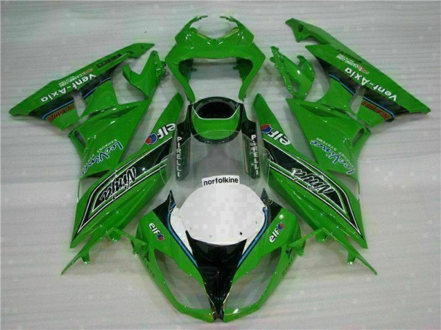 Loja Carenagem Moto Kawasaki ZX6R 09-12 - Verde Preto LeoVince Loja Carenagem Moto Kawasaki ZX6R 09-12 - Verde Preto LeoVince