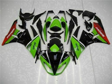 Loja Carenagem Moto Kawasaki ZX6R 09-12 - Verde Preto Vermelho