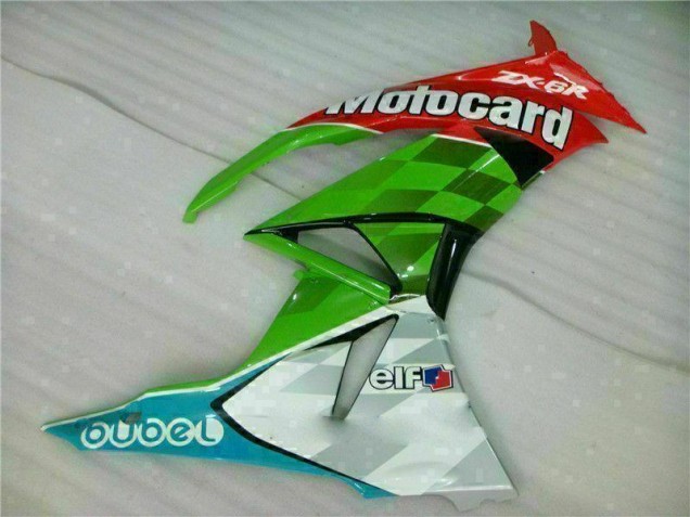 Loja Carenagem Moto Kawasaki ZX6R 09-12 - Vermelho Verde Motocard Loja Carenagem Moto Kawasaki ZX6R 09-12 - Vermelho Verde Motocard