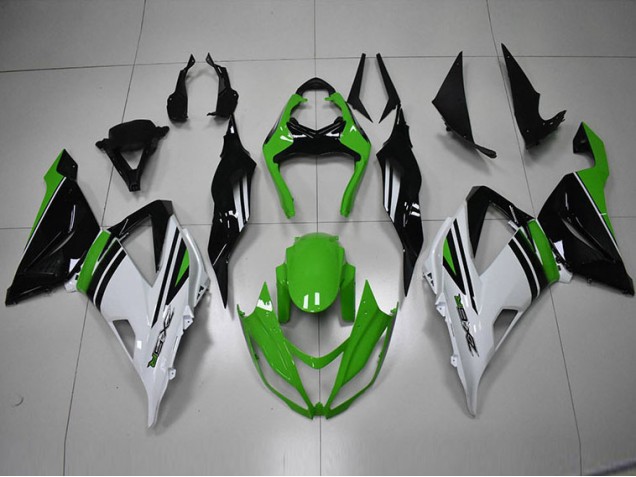 Loja Carenagem Moto Kawasaki ZX6R 13-18 - Preto Verde Branco Loja Carenagem Moto Kawasaki ZX6R 13-18 - Preto Verde Branco