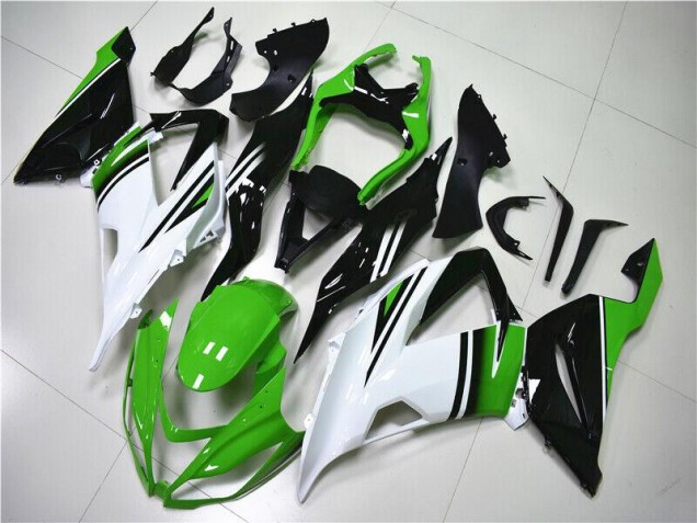 Loja Carenagem Moto Kawasaki ZX6R 13-18 - Verde Branco Preto Loja Carenagem Moto Kawasaki ZX6R 13-18 - Verde Branco Preto
