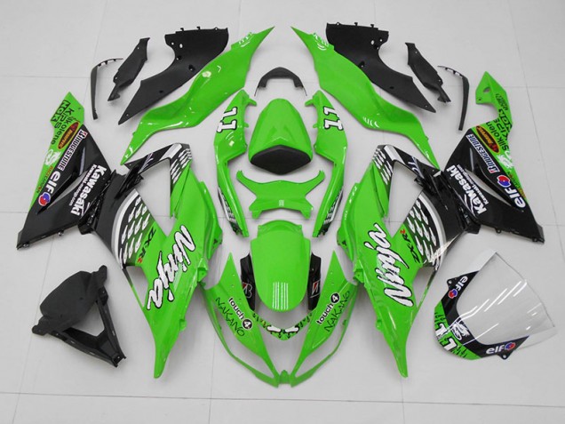 Loja Carenagem Moto Kawasaki ZX6R 13-18 - Verde Preto 11 Loja Carenagem Moto Kawasaki ZX6R 13-18 - Verde Preto 11