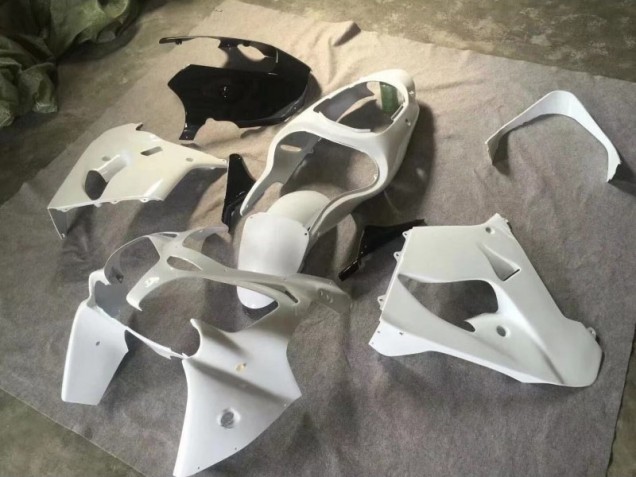 Loja Carenagem Moto Kawasaki ZX9R 00-01 - Pure Branco Preto Brilhante Loja Carenagem Moto Kawasaki ZX9R 00-01 - Pure Branco Preto Brilhante