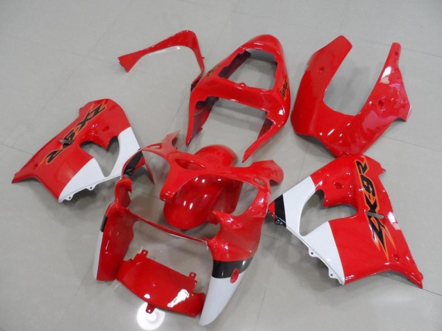 Loja Carenagem Moto Kawasaki ZX9R 00-01 - Vermelho & Branco Loja Carenagem Moto Kawasaki ZX9R 00-01 - Vermelho & Branco