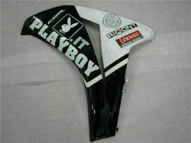 Loja Carenagem Moto & Plástico Moto Honda CBR 1000RR 08-11 - Branco Preto Playboy Loja Carenagem Moto & Plástico Moto Honda CBR 1000RR 08-11 - Branco Preto Playboy