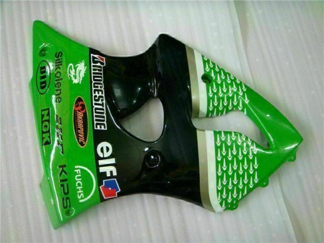 Loja Carenagem Moto & Plástico Moto Kawasaki ZX6R 00-02 - Verde Preto Loja Carenagem Moto & Plástico Moto Kawasaki ZX6R 00-02 - Verde Preto
