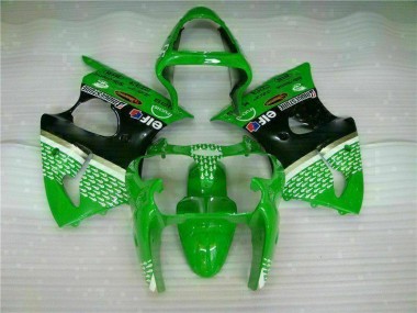 Loja Carenagem Moto & Plástico Moto Kawasaki ZX6R 00-02 - Verde Preto