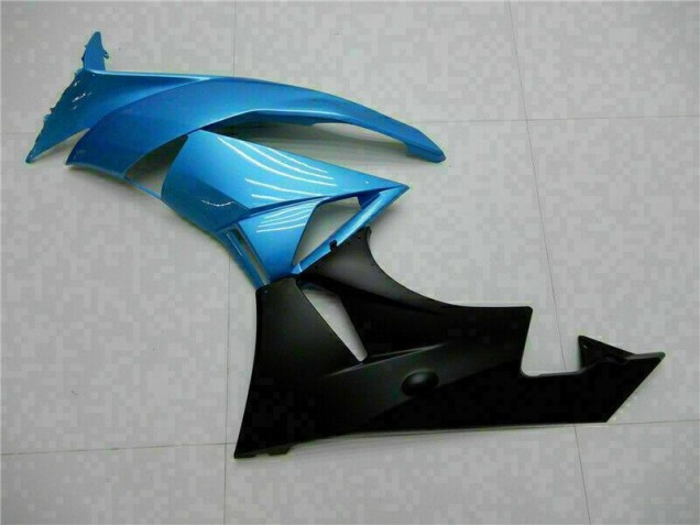 Loja Carenagem Moto & Plástico Moto Kawasaki ZX6R 13-18 - Azul Preto Loja Carenagem Moto & Plástico Moto Kawasaki ZX6R 13-18 - Azul Preto