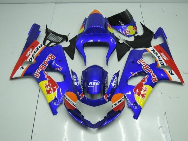 Loja Carenagem Moto Suzuki GSXR 1000 K1 00-02 - Azul Red Bull