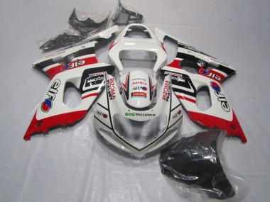 Loja Carenagem Moto Suzuki GSXR 1000 K1 00-02 - Branco Vermelho Rizoma Playboy