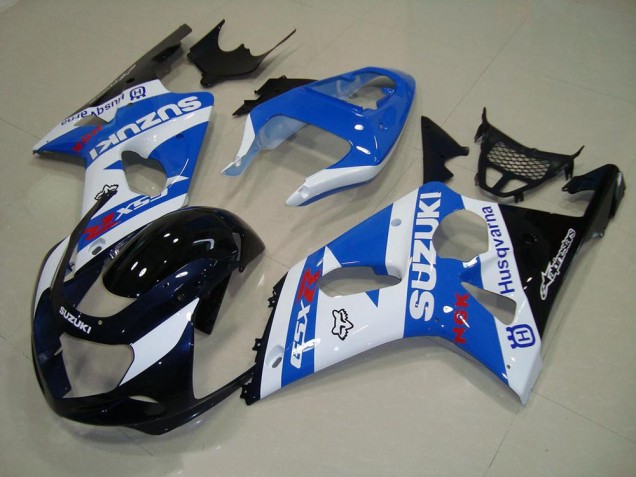 Loja Carenagem Moto Suzuki GSXR 1000 K1 00-02 - Preto Azul Branco Loja Carenagem Moto Suzuki GSXR 1000 K1 00-02 - Preto Azul Branco