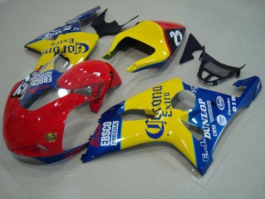 Loja Carenagem Moto Suzuki GSXR 1000 K1 00-02 - Vermelho Amarelo Azul Corona Corrida