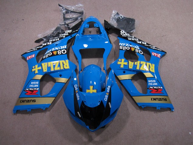 Loja Carenagem Moto Suzuki GSXR 1000 K3 03-04 - Azul Rizla Q8 Oils Loja Carenagem Moto Suzuki GSXR 1000 K3 03-04 - Azul Rizla Q8 Oils