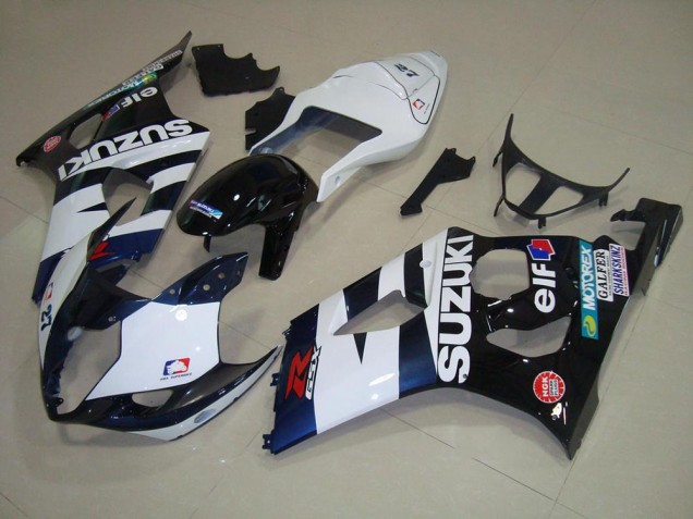 Loja Carenagem Moto Suzuki GSXR 1000 K3 03-04 - Branco Preto Elf Loja Carenagem Moto Suzuki GSXR 1000 K3 03-04 - Branco Preto Elf