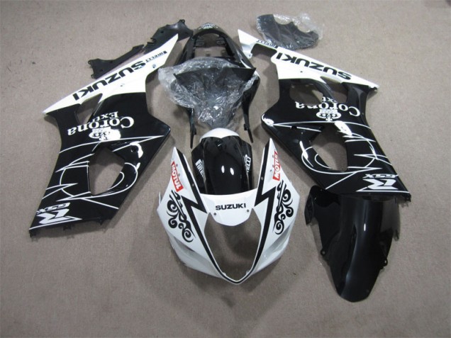 Loja Carenagem Moto Suzuki GSXR 1000 K3 03-04 - Preto Branco Corona Extra Motul Loja Carenagem Moto Suzuki GSXR 1000 K3 03-04 - Preto Branco Corona Extra Motul