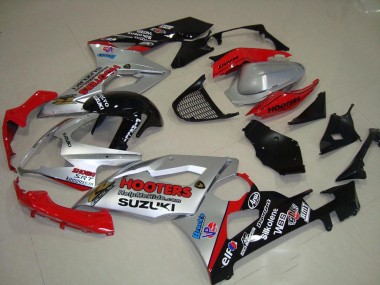 Loja Carenagem Moto Suzuki GSXR 1000 K5 05-06 - Prata & Vermelho