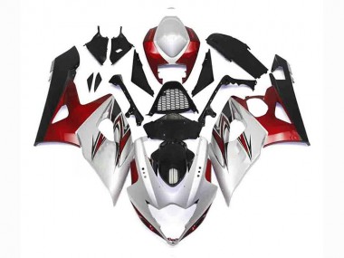 Loja Carenagem Moto Suzuki GSXR 1000 K5 05-06 - Prata Vermelho Preto