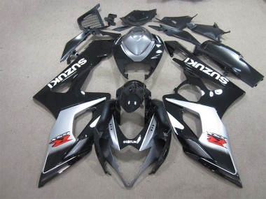 Loja Carenagem Moto Suzuki GSXR 1000 K5 05-06 - Preto Branco Decalque