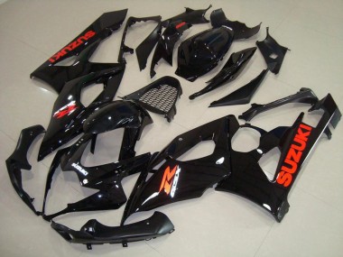 Loja Carenagem Moto Suzuki GSXR 1000 K5 05-06 - Preto Brilhante Vermelho Adesivo