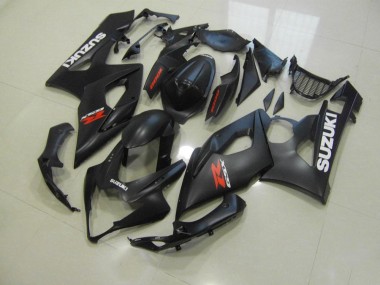 Loja Carenagem Moto Suzuki GSXR 1000 K5 05-06 - Preto Fosco & Branco Decalques