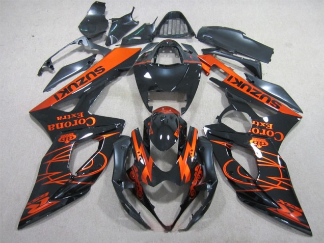 Loja Carenagem Moto Suzuki GSXR 1000 K5 05-06 - Preto Laranja Corona Extra Loja Carenagem Moto Suzuki GSXR 1000 K5 05-06 - Preto Laranja Corona Extra